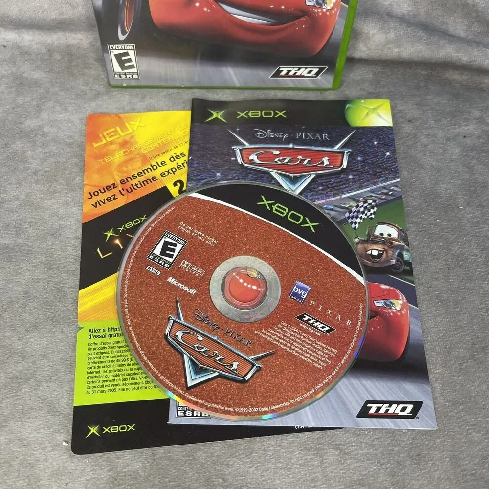 Disney Pixar Cars (Microsoft Xbox, 2006) Complete with Manual Tested